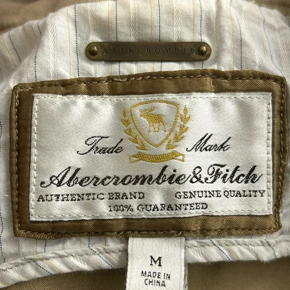 Women’s, Abercrombie & Fitch, Blazer style Shacket, Medium, Tan - Picture 8 of 11